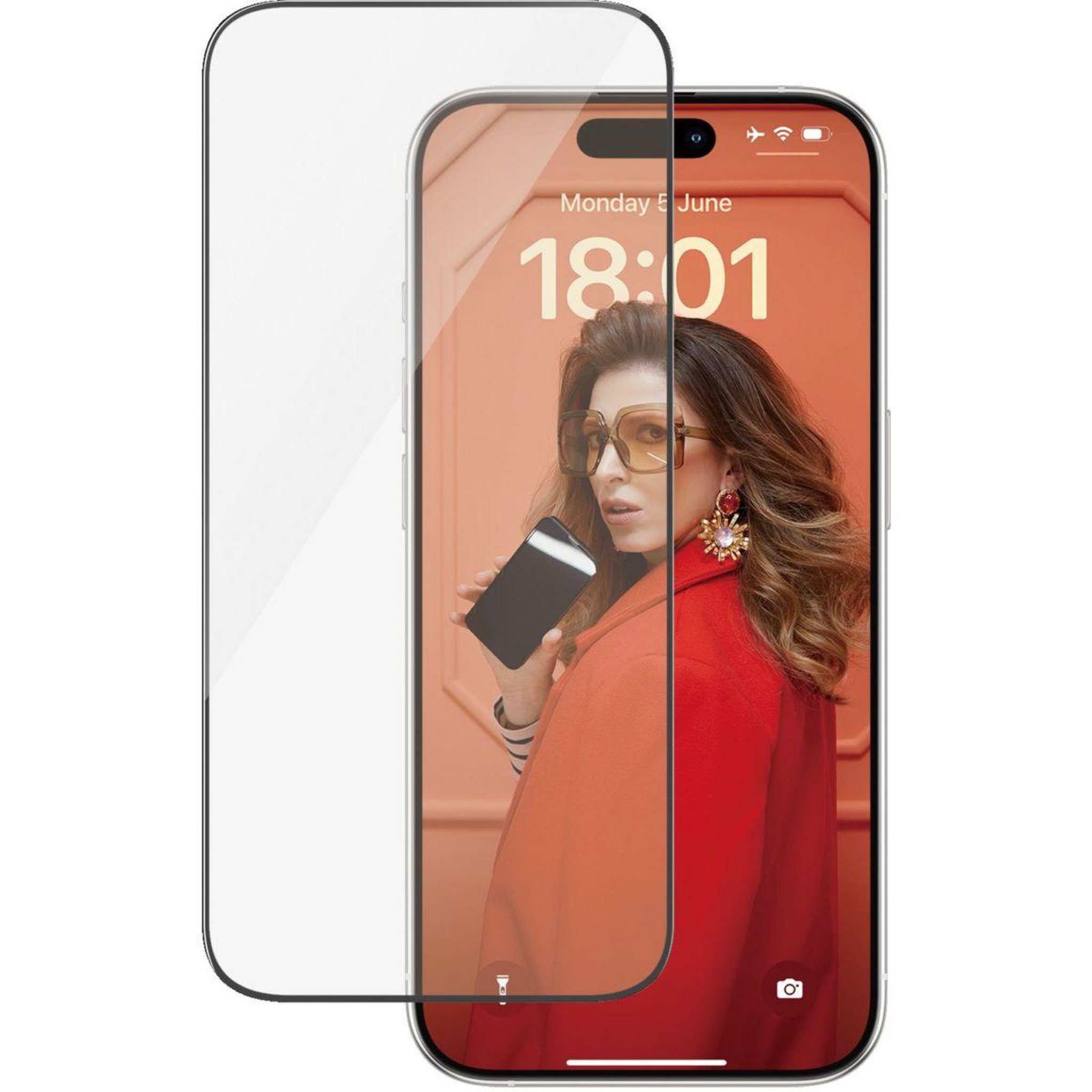 PANZERGLASS Protège écran iPhone 15 Pro Ultra-Wide-Fit