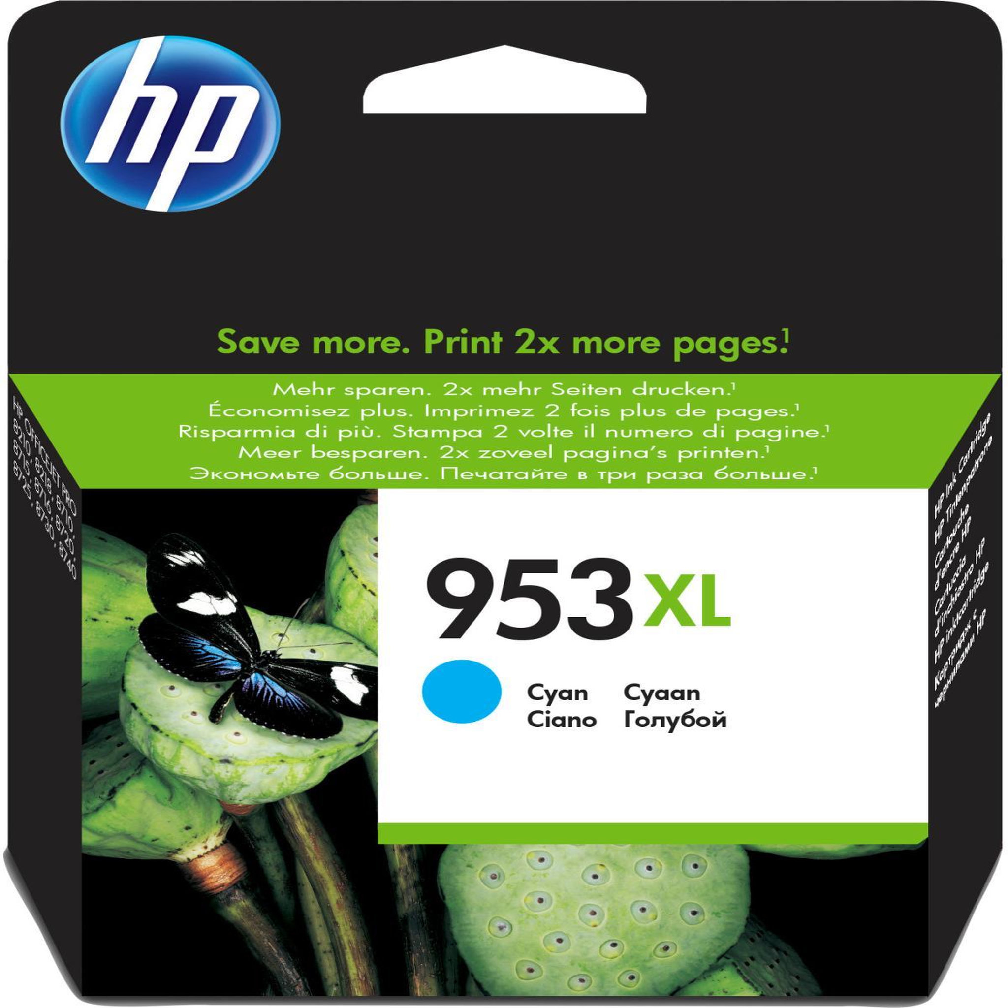 Voir la diapositive 2 : HP Cartouche d'encre HP 953XL - Cyan haute capacité