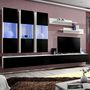 Voir la diapositive 1 : Paris Prix Meuble TV Mural Design  Fly II  320cm Noir & Blanc