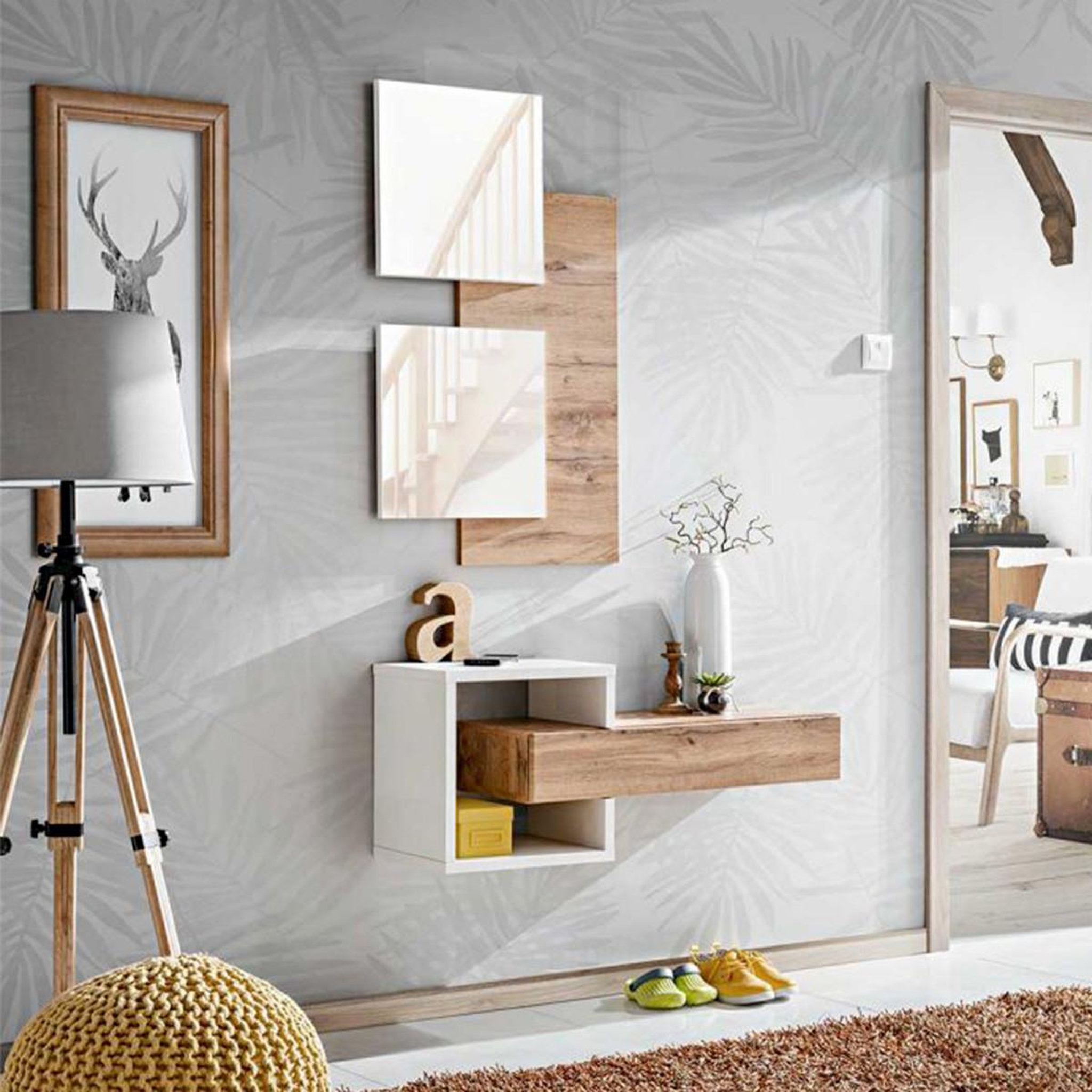 Paris Prix Ensemble dressing design  easy ii  160cm naturel