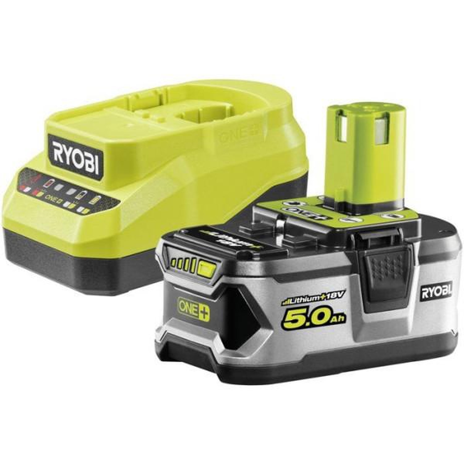 Kit batterie et chargeur - RYOBI - RC18120A-150G - Lithium+ 18V - Batterie 5,0Ah - Chargeur inclus