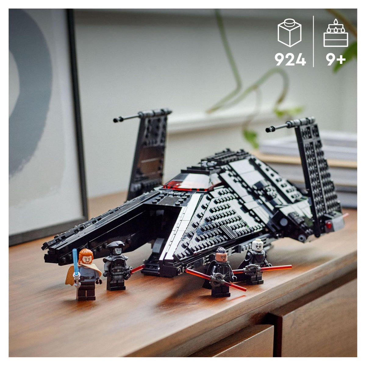 LEGO Star Wars 75336 Le Vaisseau Scythe de l&rsquo;Inquisiteur, Jouet, Figurine Ben Kenobi 