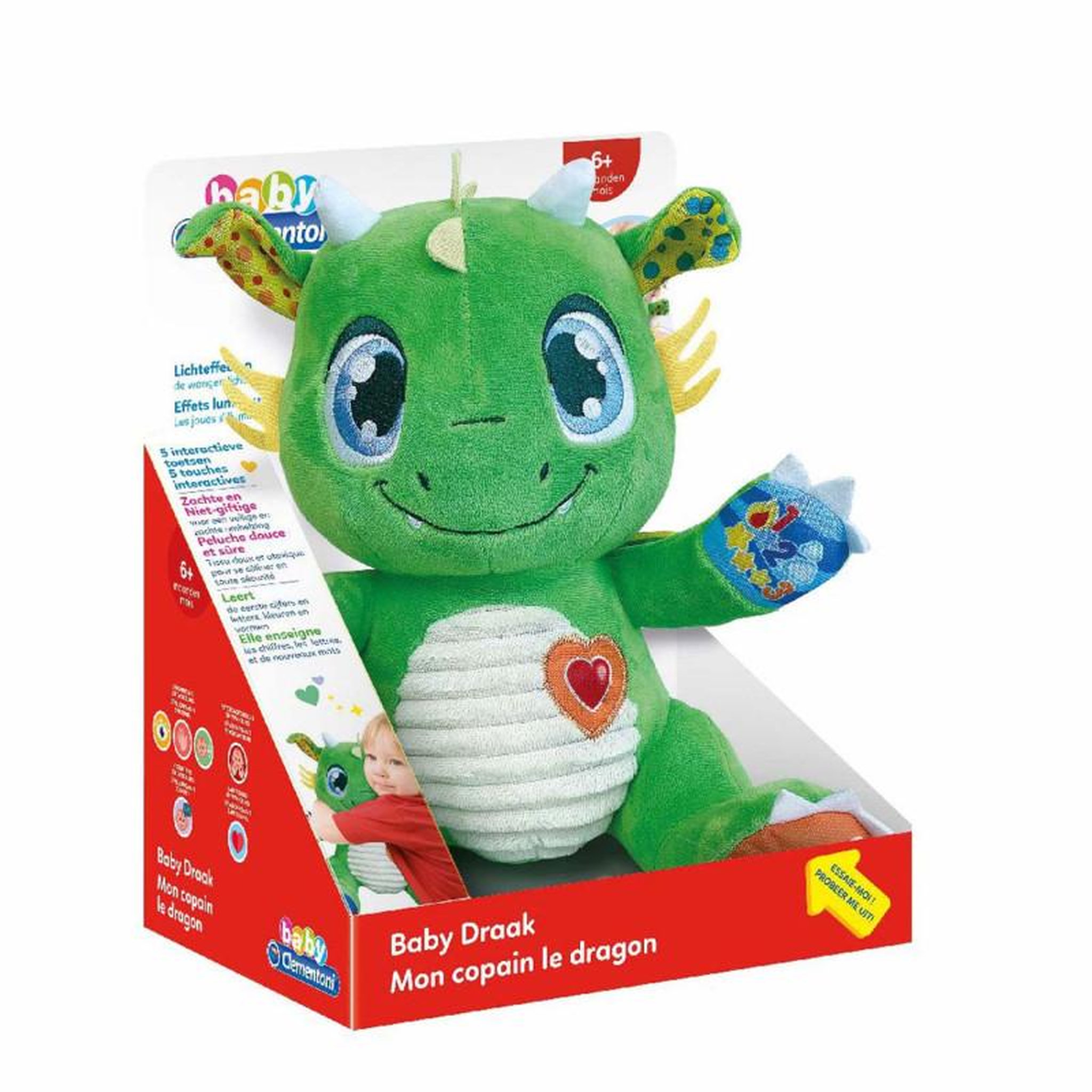 Voir la diapositive 2 : CLEMENTONI Clementoni Baby - Interactive Dragon