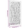 Voir la diapositive 6 : VIDAXL Decoration murale jardin 105x55 cm acier corten design feuille