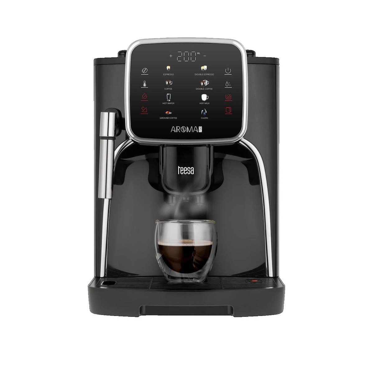 Tesa Machine à café Teesa Aroma 750 avec moulin intégré en métal