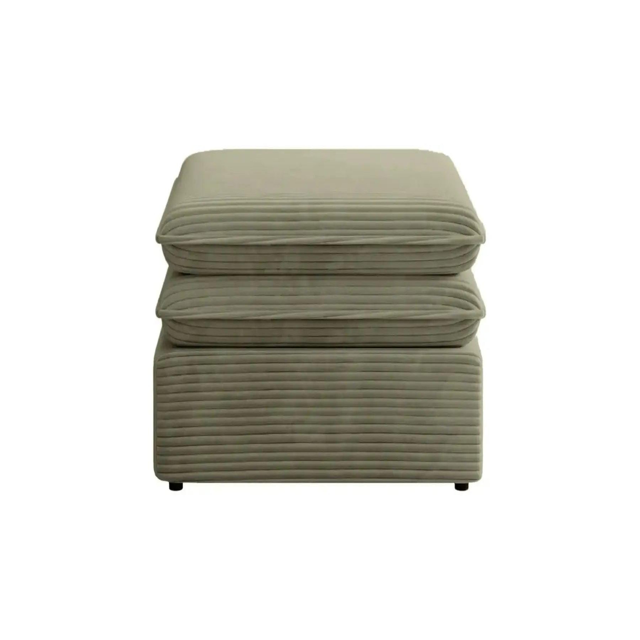 Voir la diapositive 6 : CASANOVA PARIS Oscar - pouf velours cotelé
