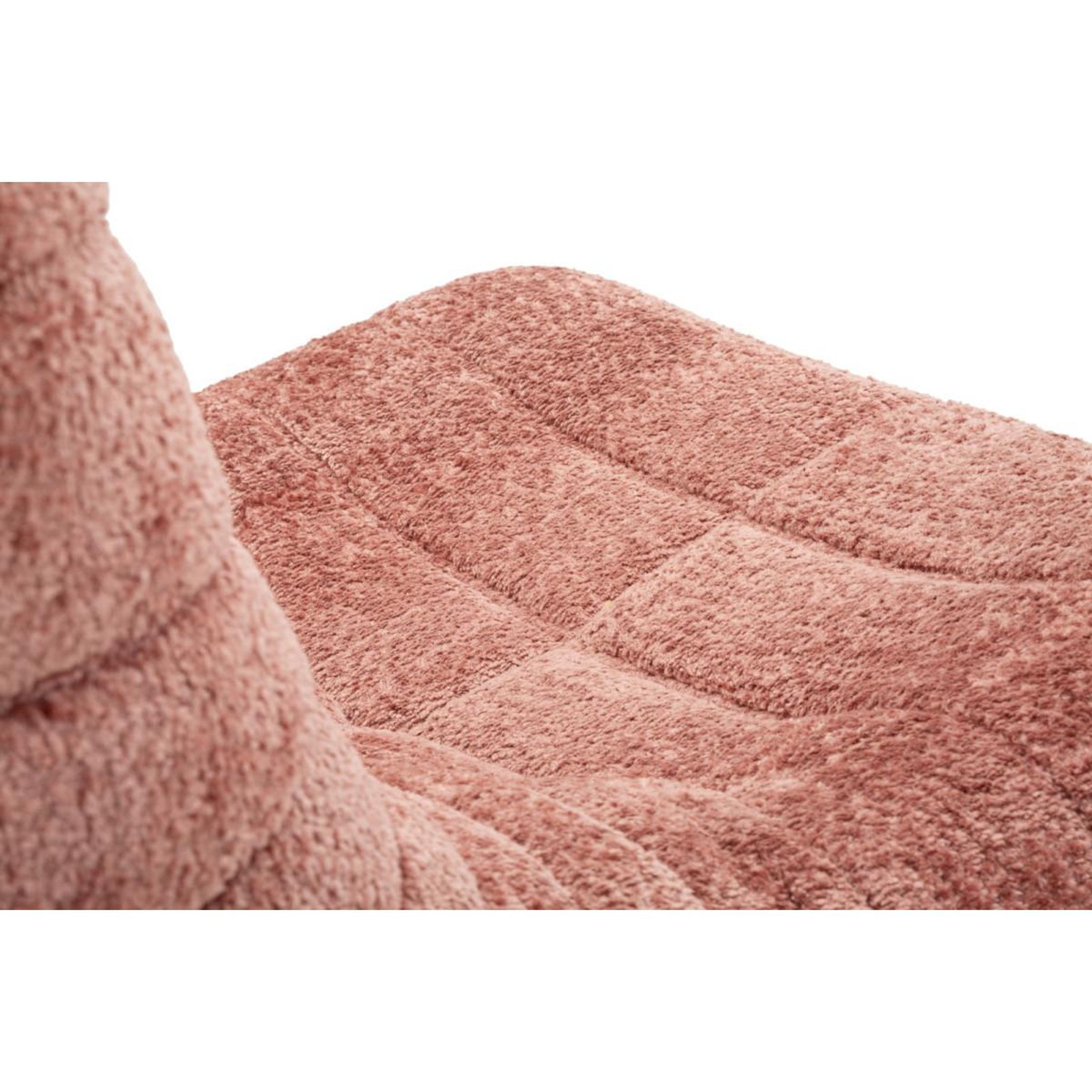 Voir la diapositive 6 : Paris Prix Chauffeuse tissu bouclette  mask  103cm rose