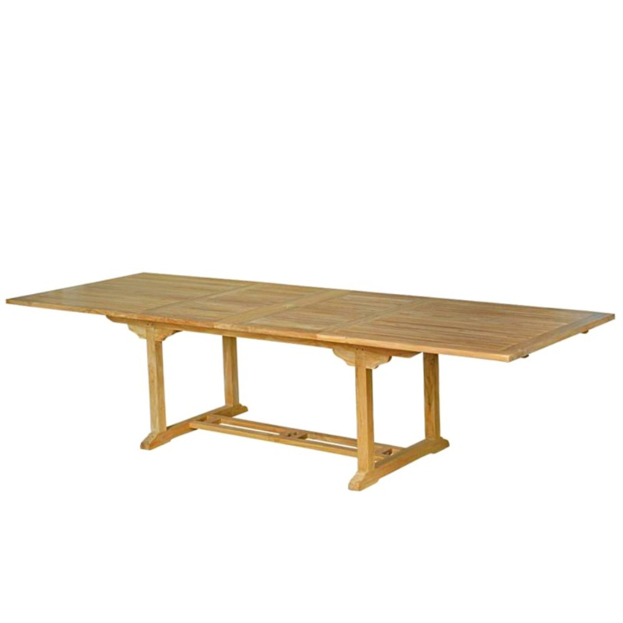 Voir la diapositive 4 : CONCEPT USINE Salon de jardin teck 12 places table rectangulaire 10 chaises KAJANG