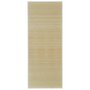 VIDAXL Tapis en bambou naturel a latte rectangulaire 80 x 300 cm