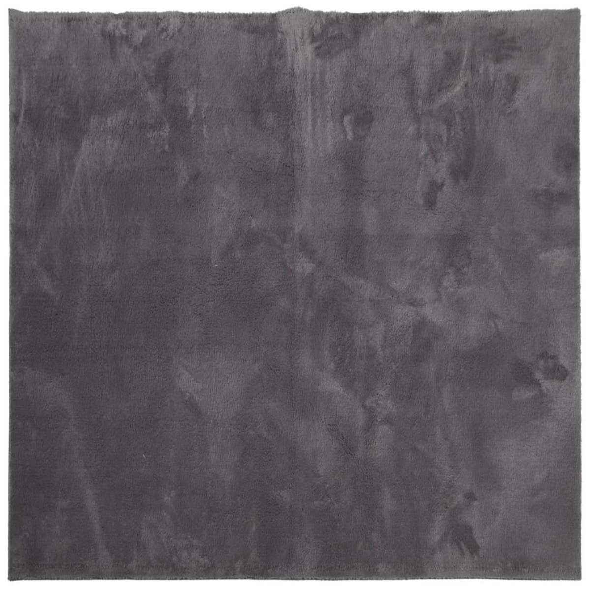 VIDAXL Tapis HUARTE a poils courts doux lavable anthracite 240x240 cm