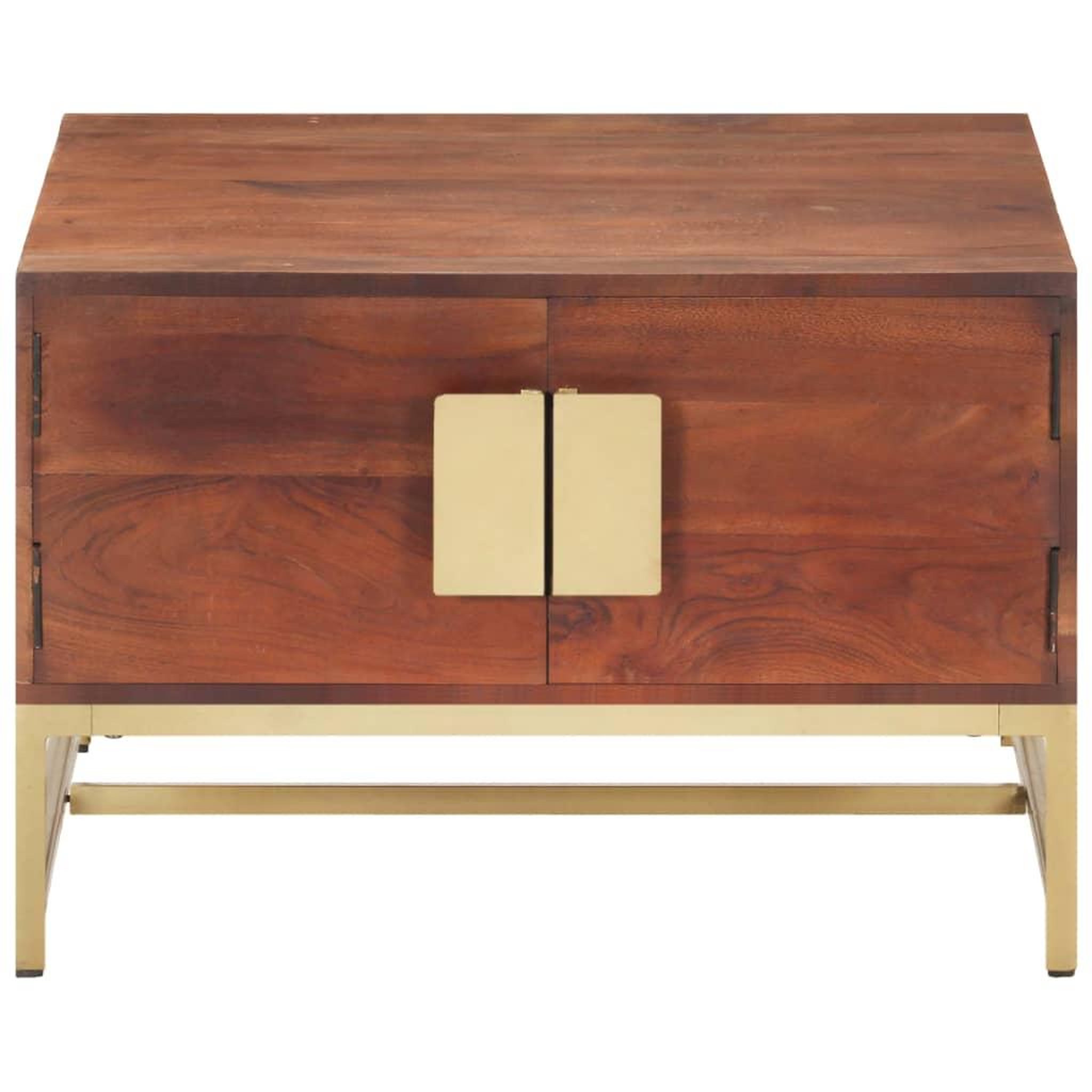 Voir la diapositive 2 : VIDAXL Table basse Marron miel 67x67x45 cm Bois solide d'acacia