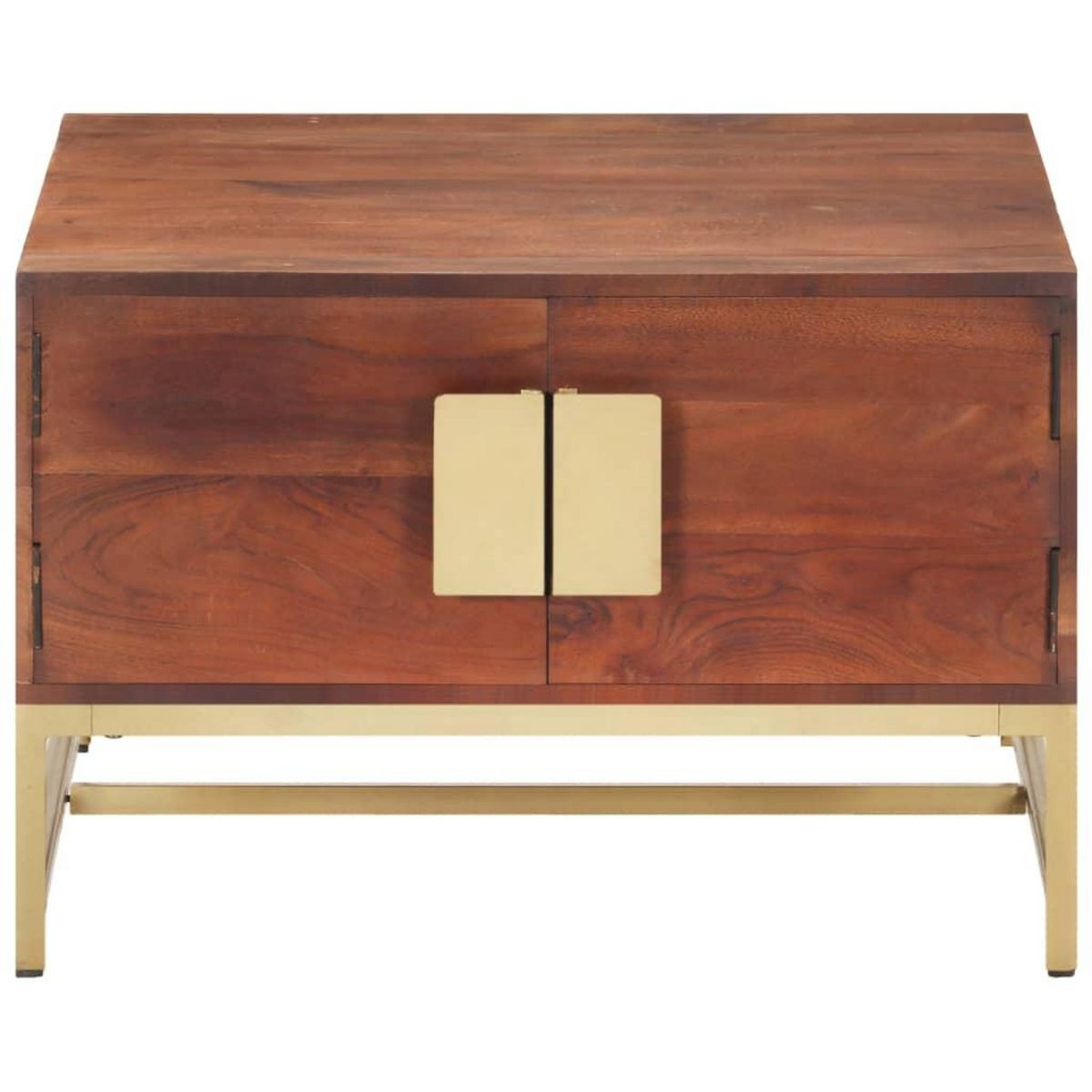 VIDAXL Table basse Marron miel 67x67x45 cm Bois solide d'acacia