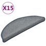 Voir la diapositive 2 : VIDAXL Tapis de marches d'escalier 15 pcs Gris clair et bleu 56x17x3cm