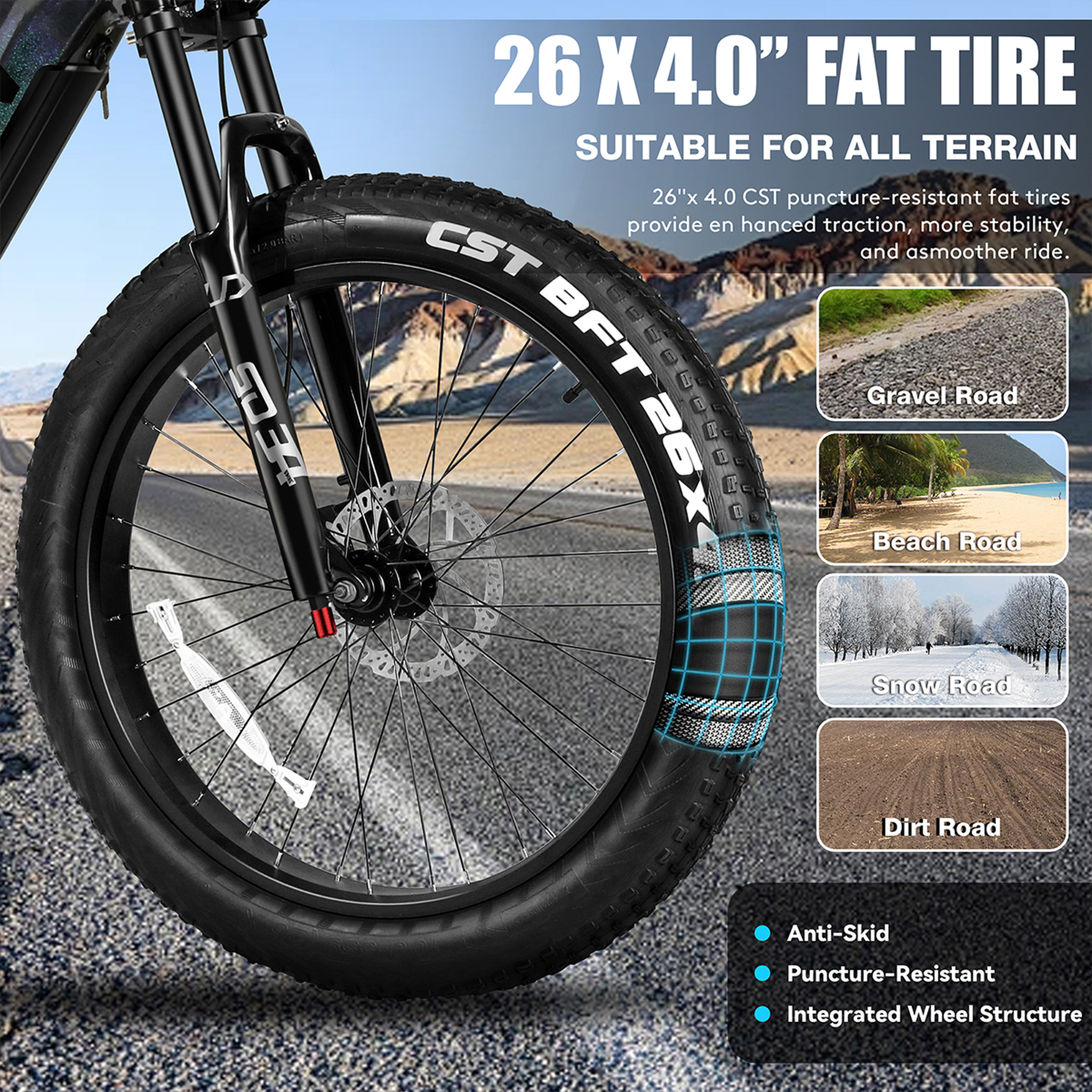 Voir la diapositive 5 : VITILAN Vélo électrique VITILAN T7 PRO - Batterie 52 V 20 Ah 1040 Wh - 8 vitesses
