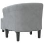 Voir la diapositive 5 : VIDAXL Chaise cabriolet avec repose-pied gris fonce velours