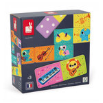 Juratoys-Janod Jeu de Dominos Musical pour Enfants - Instruments de Musique & Animaux