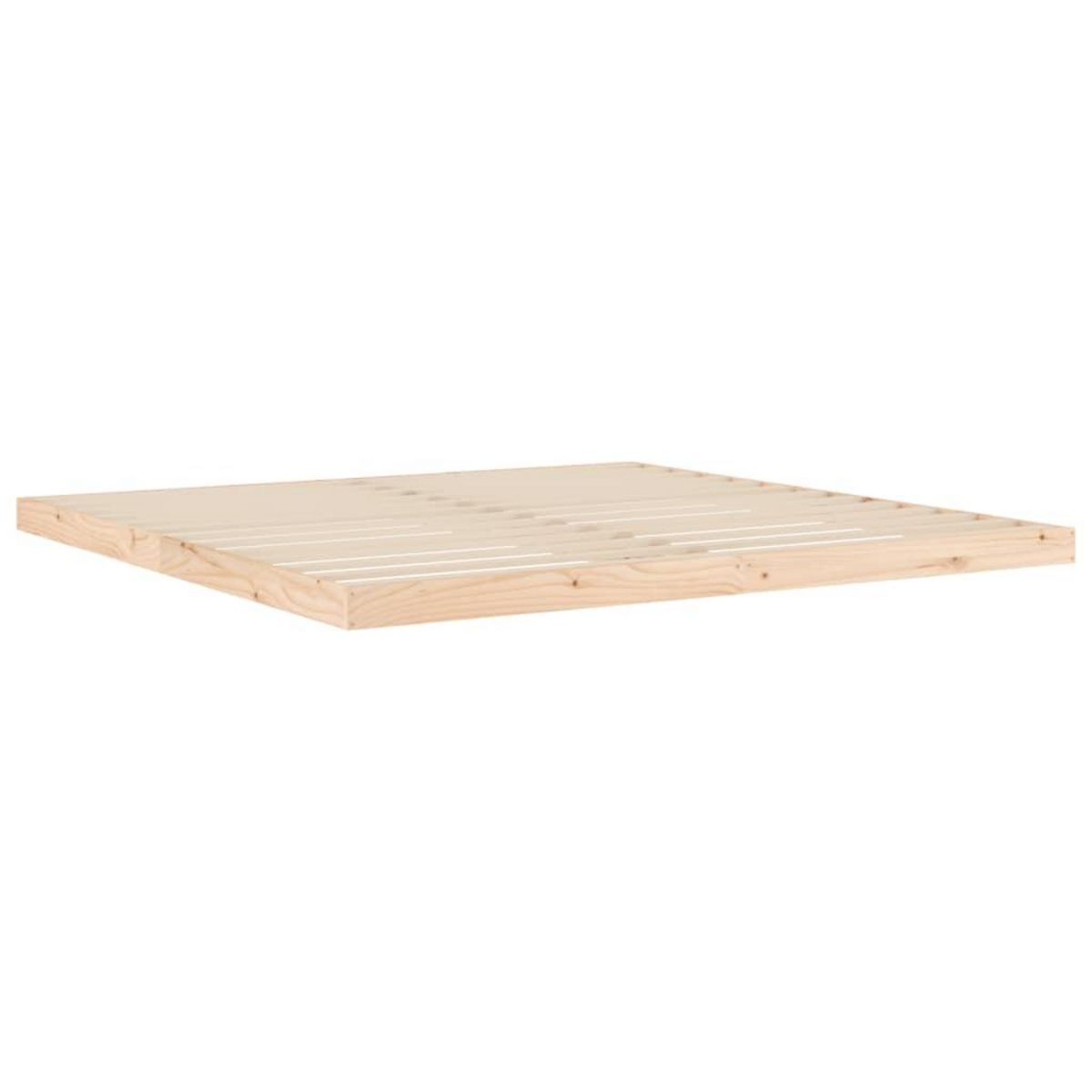 VIDAXL Cadre de lit sans matelas 200x200 cm bois massif de pin