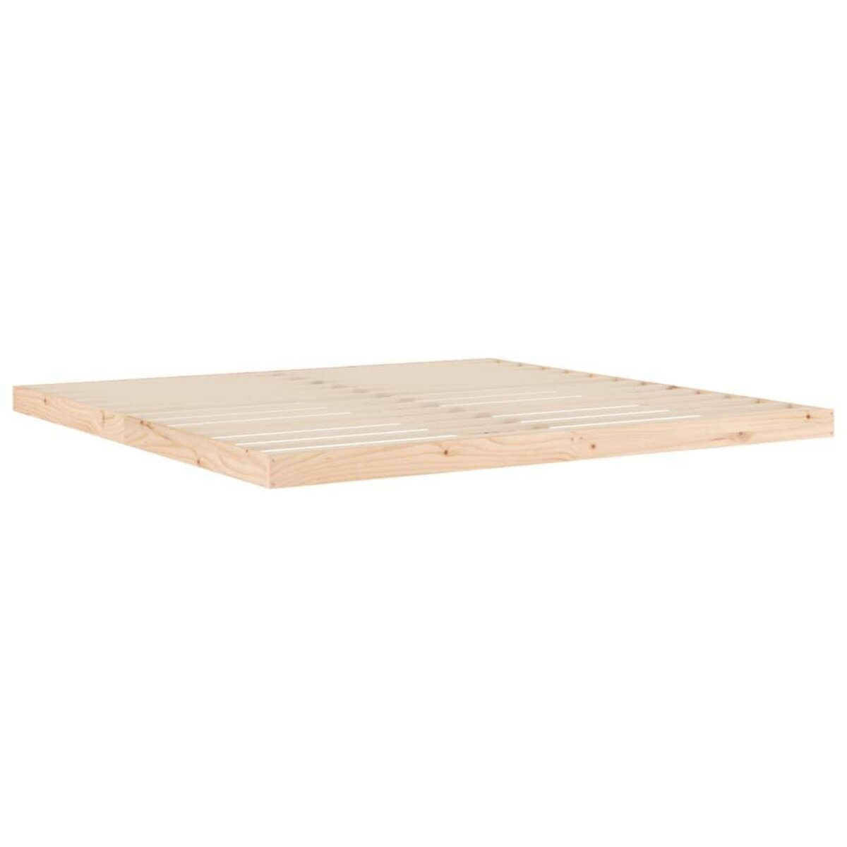 VIDAXL Cadre de lit sans matelas 200x200 cm bois massif de pin