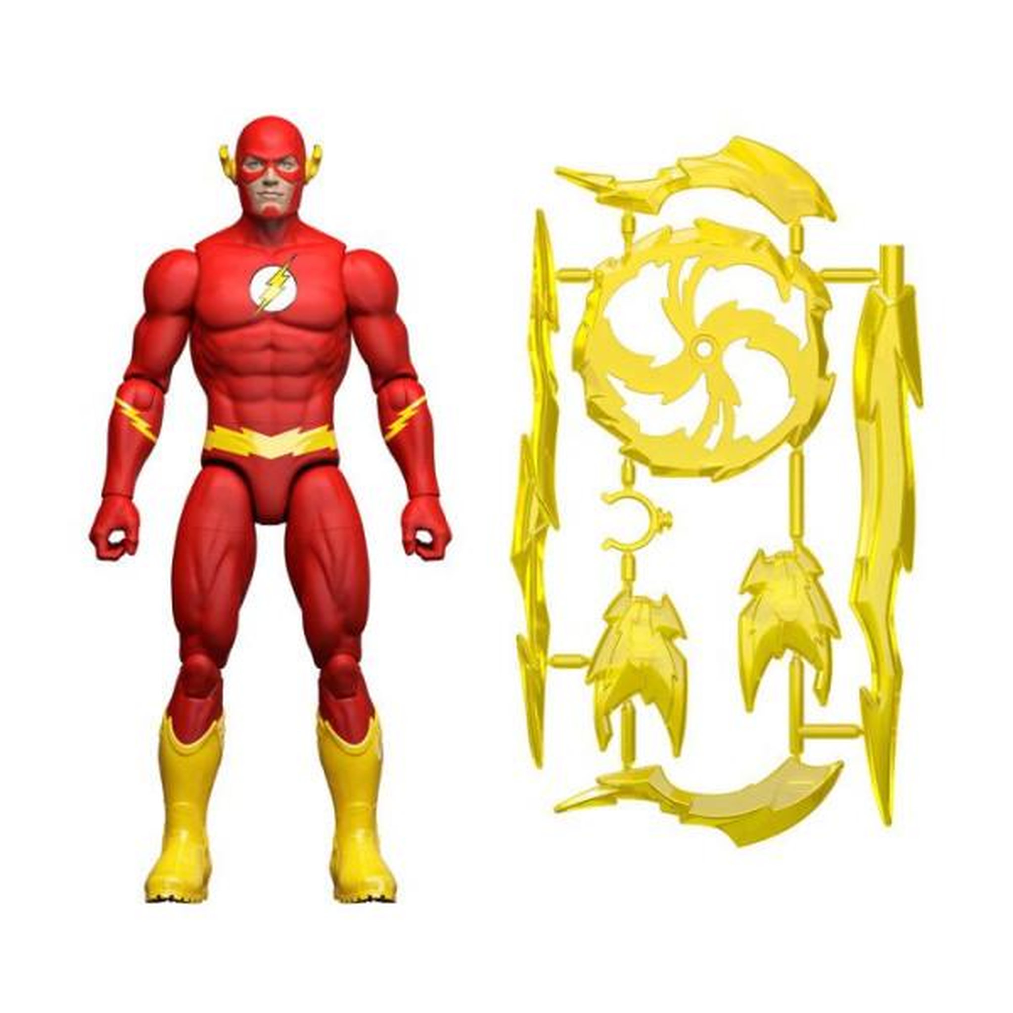 Voir la diapositive 2 : MATTEL Figurine articulée - DC Premier - Flash 16,5 cm - 22 points d'articulation - Accessoires effets de vitesse - Dès 4 ans