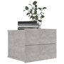 Voir la diapositive 3 : VIDAXL Table de chevet Gris beton 40x30x30 cm Bois ingenierie