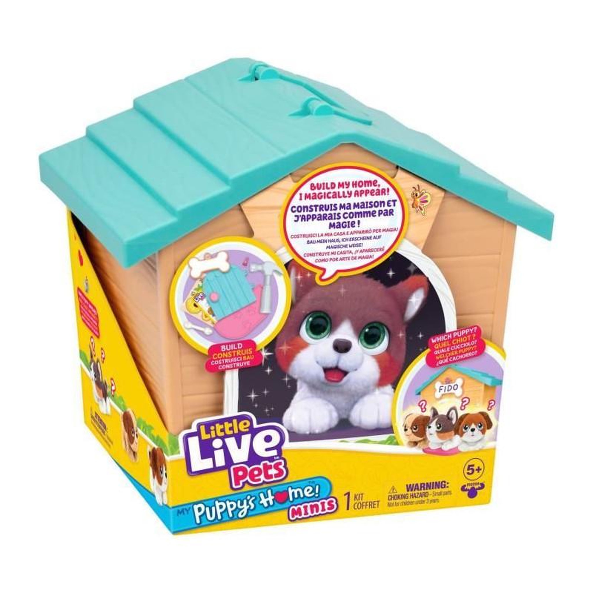 LITTLE LIVE PETS Niche surprise - Moose Toys - Chien orange - Modele aléatoire - Accessoires inclus - 5 ans et plus