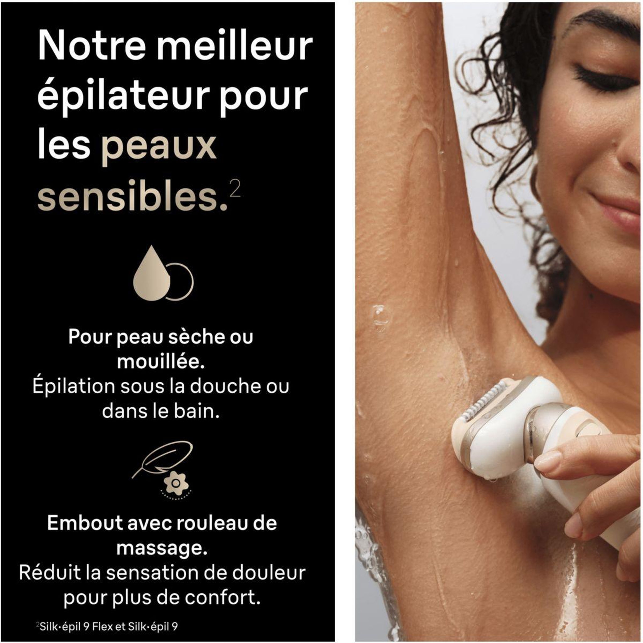Voir la diapositive 5 : BRAUN Epilateur électrique Silk-épil SES 9-060 3D Flex