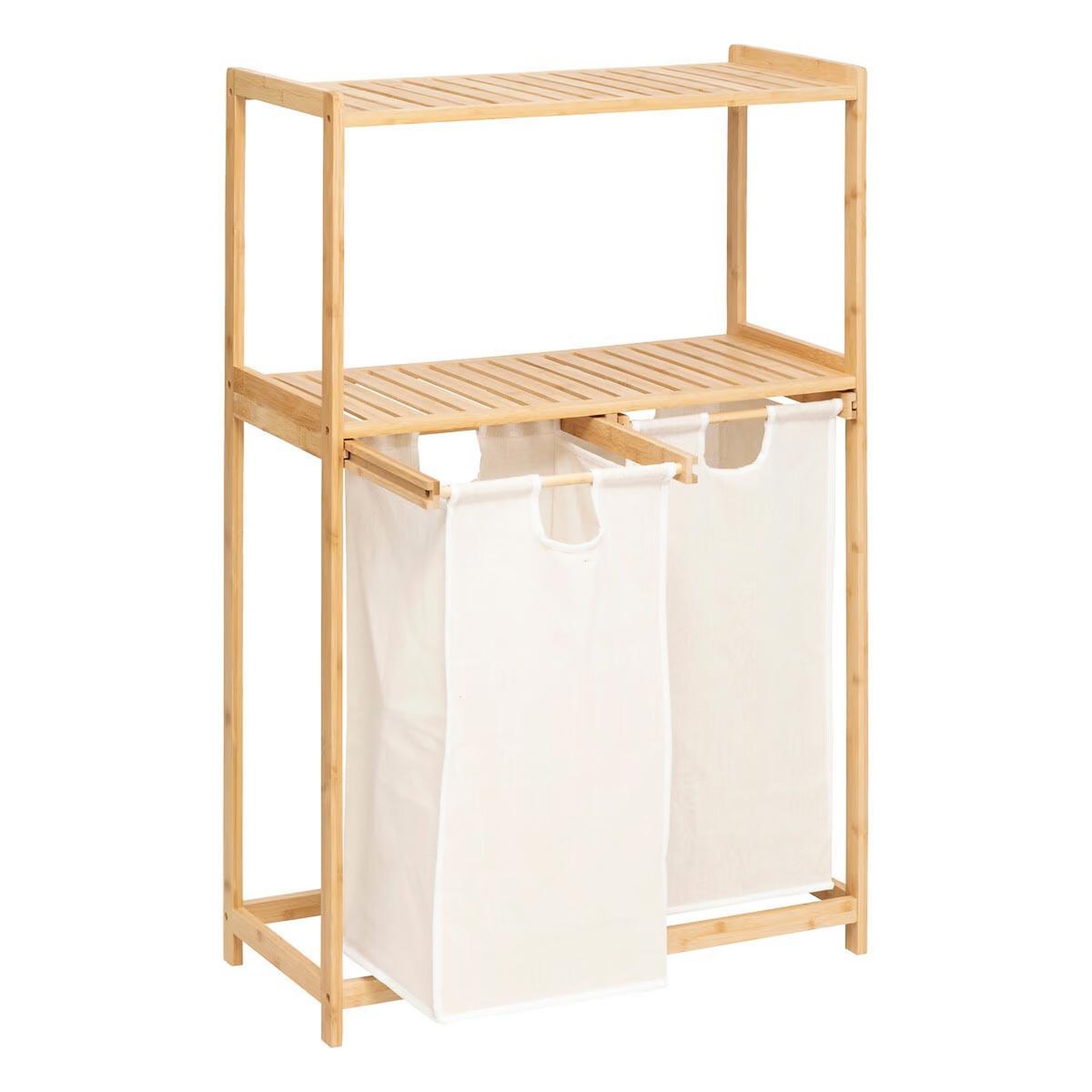 Voir la diapositive 2 : FIVE Meuble de rangement 2 paniers à linge  tidy  109cm naturel