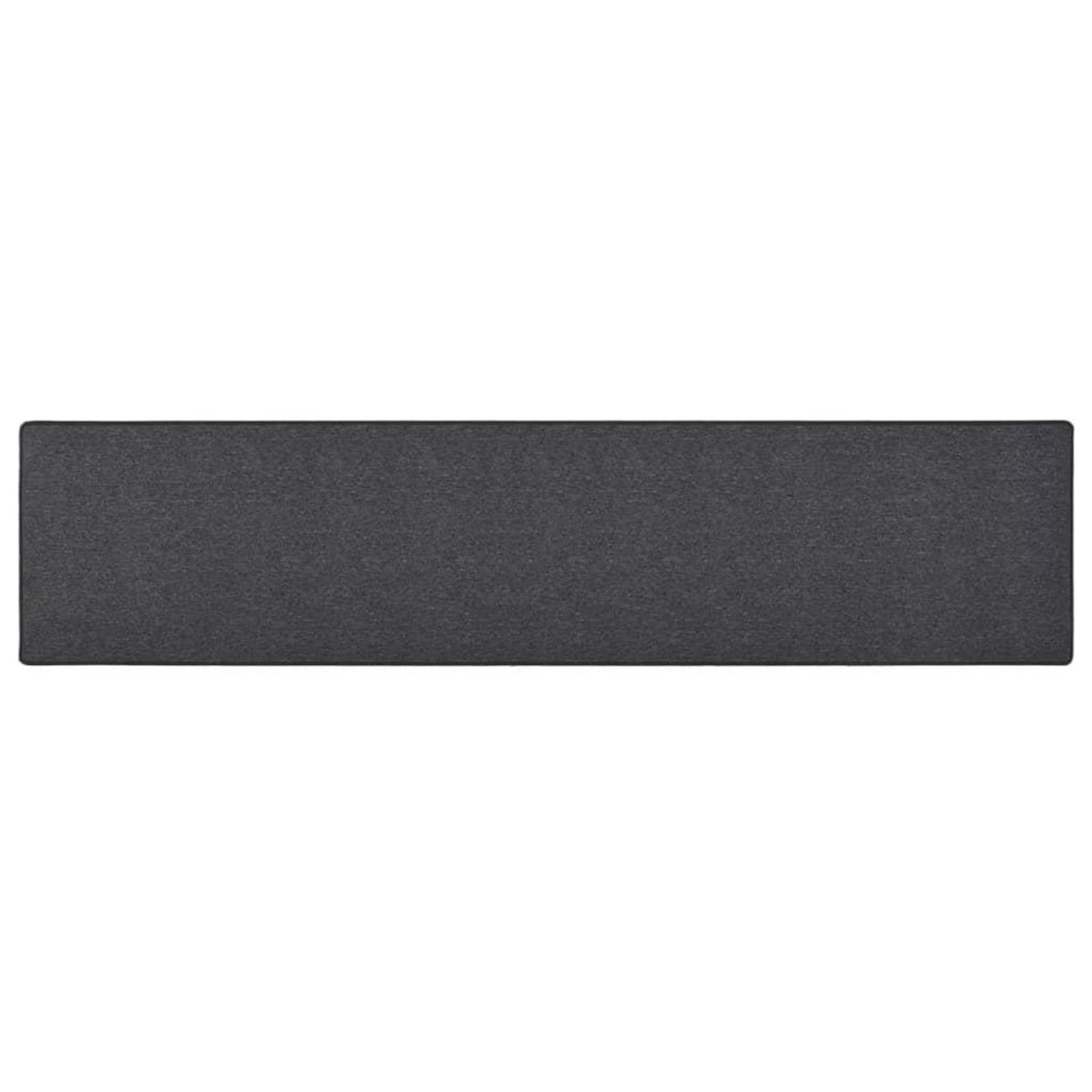 VIDAXL Tapis de couloir Anthracite 80x400 cm