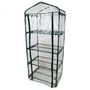 Voir la diapositive 3 : LINXOR Serre de jardin 4 étagères 69 x 49 x 160 cm transparente en plastique PVC