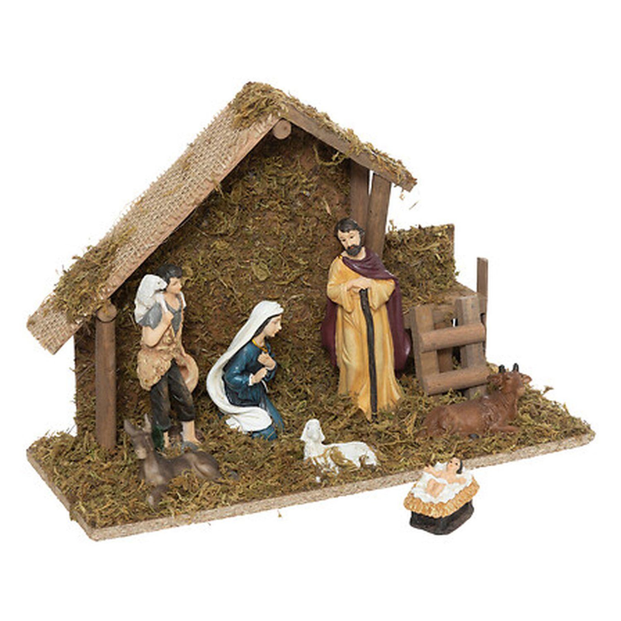 Voir la diapositive 2 : FEERIC LIGHT & CHRISTMAS Crèche de noël lumineuse 7 santons