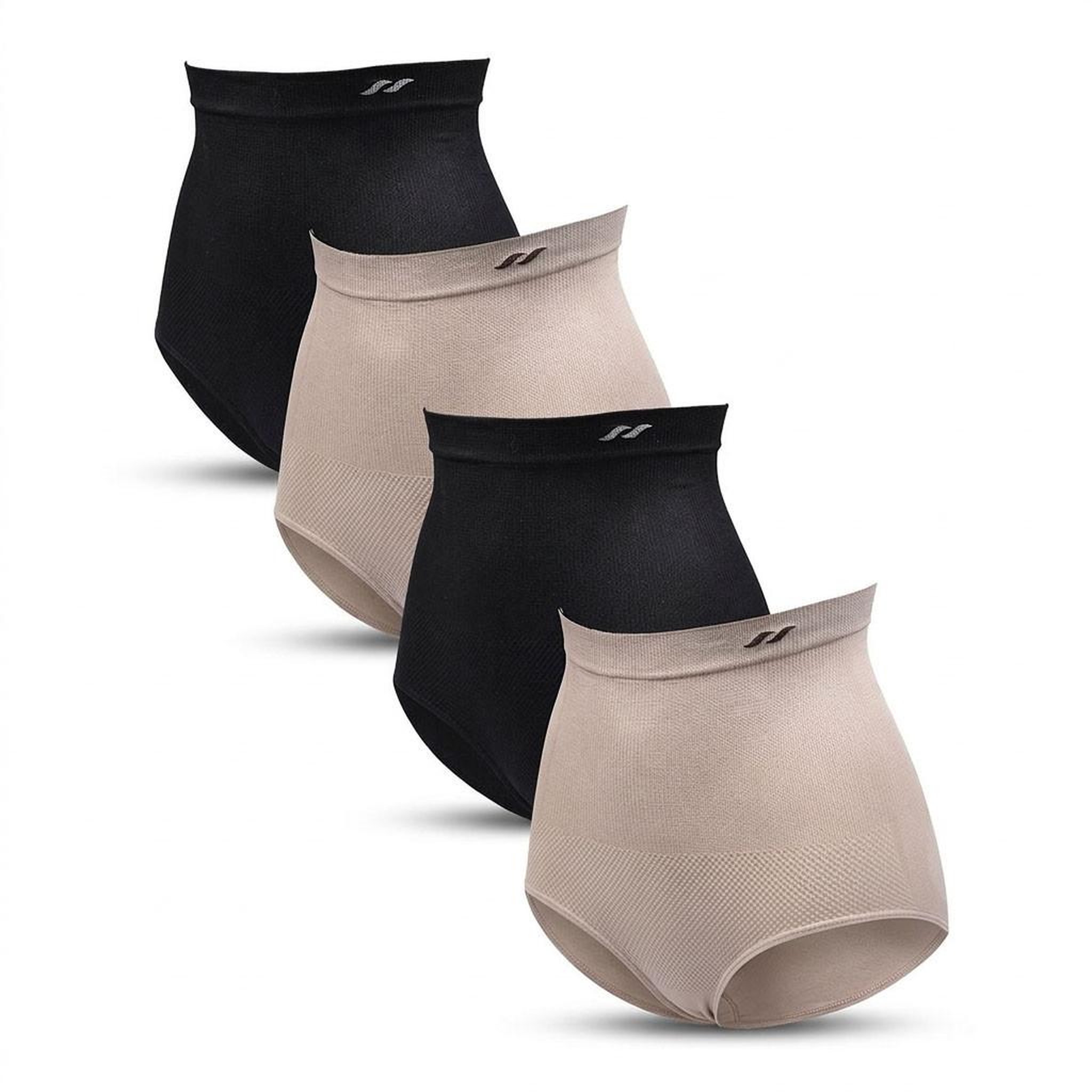 Voir la diapositive 1 : OZABI OZABI Pack Culotte Gainante Femme Lot 4 Taille Haute Ventre Plat