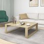 Voir la diapositive 3 : VIDAXL Table basse Chene sonoma 100x100x35 cm Bois d'ingenierie