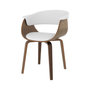 Voir la diapositive 1 : Rendez vous déco Chaise en cuir synthétique blanc-Piada