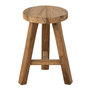 Voir la diapositive 1 : Paris Prix Tabouret Rond en Teck  Lombok  44cm Naturel
