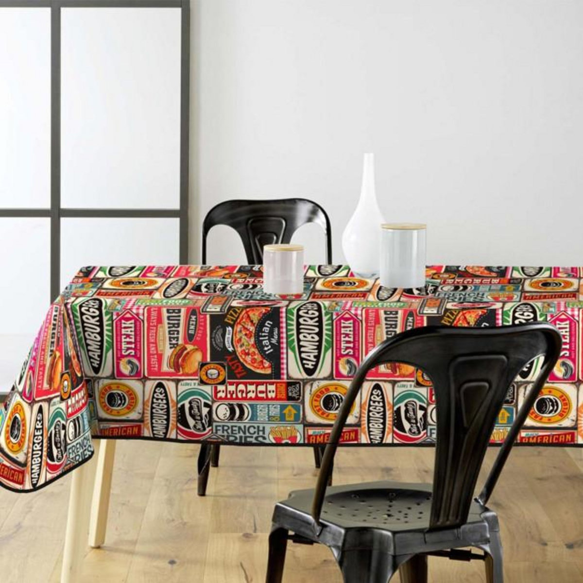Paris Prix Nappe Toile Cirée  Americano  140x240cm Multicolore