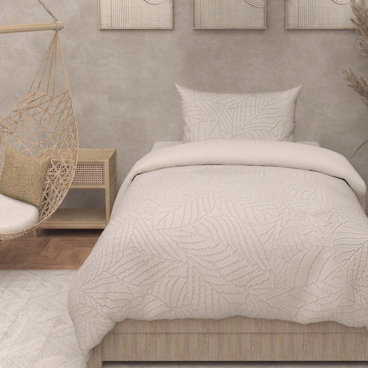 SOLEIL D'OCRE Parure housse de couette 3D microfibre MAYA, par Soleil d'Ocre