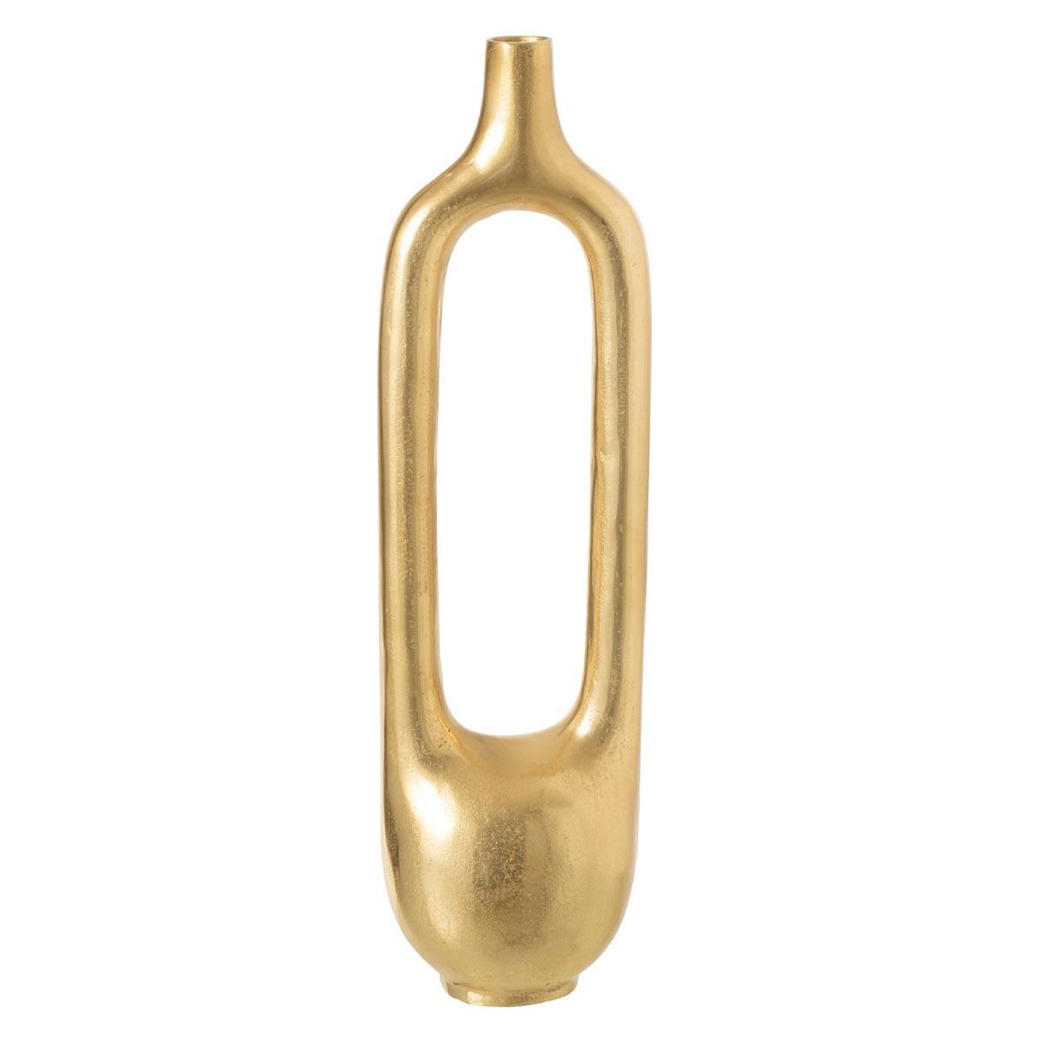 J-LINE Vase design en métal  creux  62cm doré