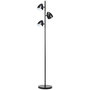 Voir la diapositive 1 : HOMCOM Lampadaire design industriel 3 ampoules max. 40 W abats-jours orientables acier noir