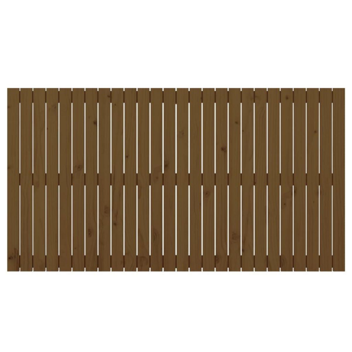 VIDAXL Tete de lit murale Marron miel 166x3x90 cm Bois massif de pin