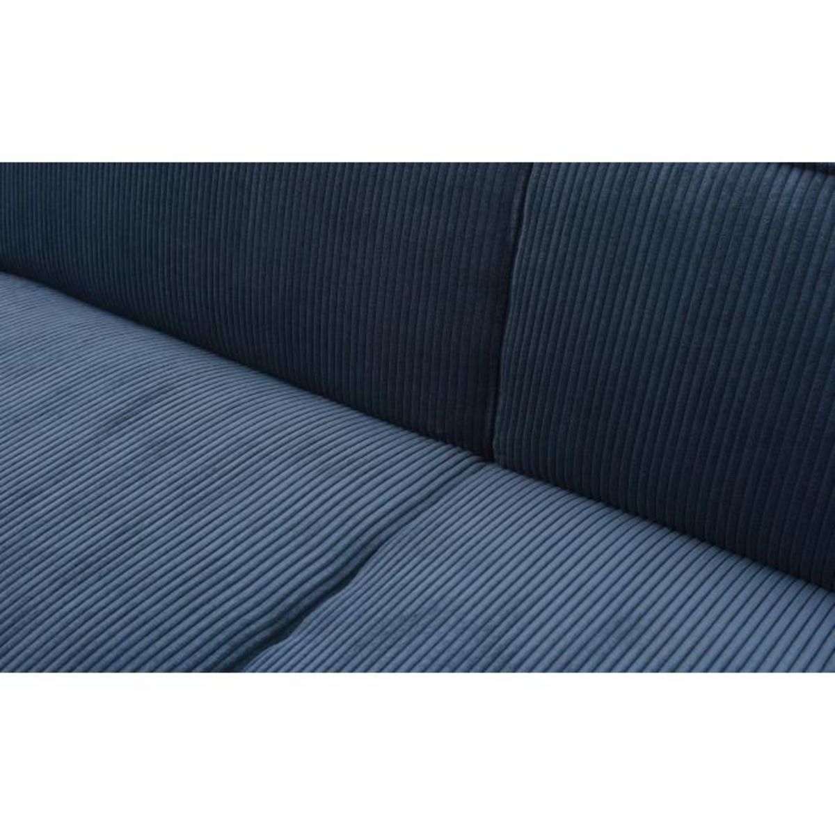 Paris Prix Canapé Convertible 3 Places Velours  Dudley  230cm Bleu