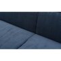 Voir la diapositive 4 : Paris Prix Canapé Convertible 3 Places Velours  Dudley  230cm Bleu
