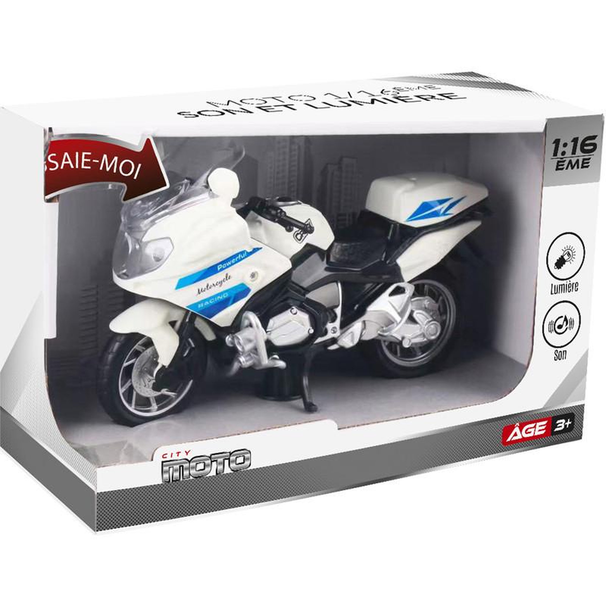 Voir la diapositive 3 : MOTO 1 16 SON LUM ASSORTIMENT 661 012D 03E