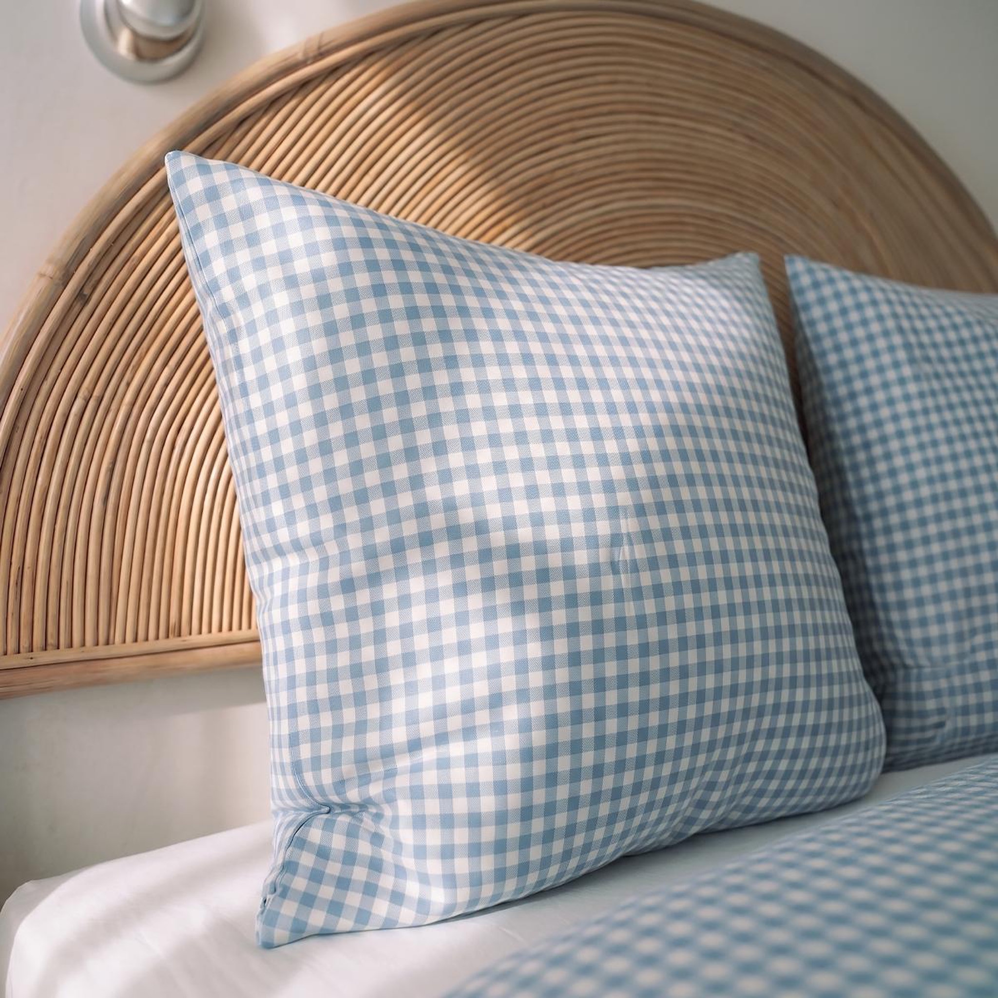 Voir la diapositive 3 : DODO Pack housse de couette + taie(s) d'oreiller coton vichy