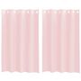 Voir la diapositive 2 : VIDAXL Rideaux en voile avec œillets 2 pcs rose clair 140x175 cm