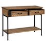 Voir la diapositive 2 : ATMOSPHERA Console 2 Tiroirs Design  Danik  110cm Naturel