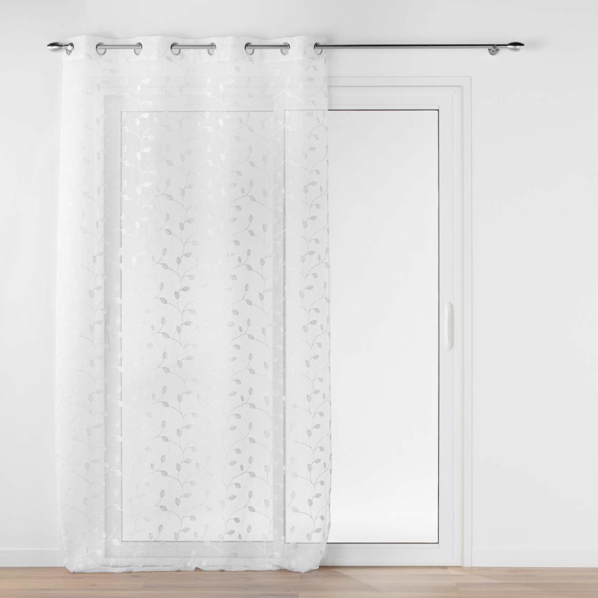 Douceur d'Intérieur Rideau voilage à œillets  edna  140x240cm blanc