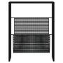 Voir la diapositive 3 : VIDAXL Porte-revue Noir 35x15x45 cm Acier