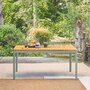Voir la diapositive 2 : SWEEEK Table de jardin SENORA acacia avec coins arrondis, 8 places, 160 x 90 x 75 cm