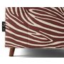 Voir la diapositive 6 : LISA DESIGN Rune - fauteuil zèbre en velours