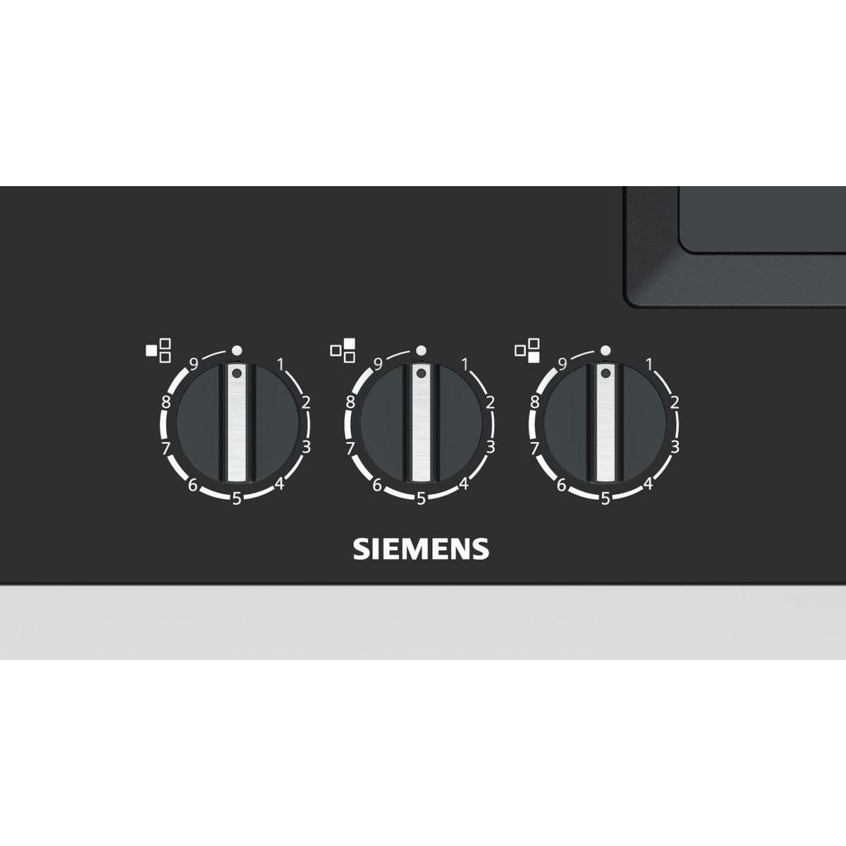 Siemens Table verre gaz 60cm noir fleur de plan - ep6a6cb20